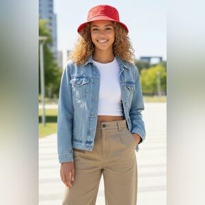 New Era Red Target Logo Black Strings Med/large Hat